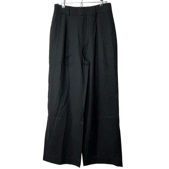 Everlane The Way High Drape Pant Wide Leg Hi-Rise Black Women 4S Inseam 29.5NWOT - Picture 2 of 12